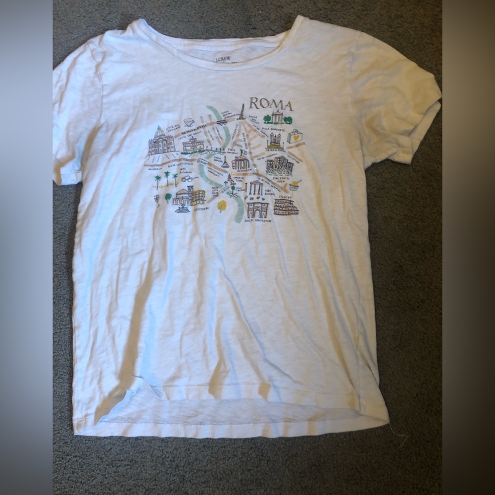 J.Crew T-shirt, Rome, print